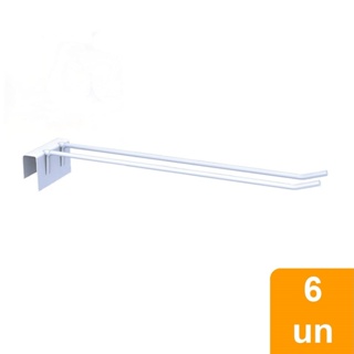 Gancheiras Duplo SA para Régua Plus 30cm Embalagem com 6 Unidades