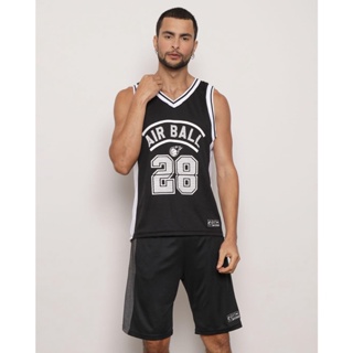 Regata Masculina Esporte Basquete Estampa Air Ball 28 Preta