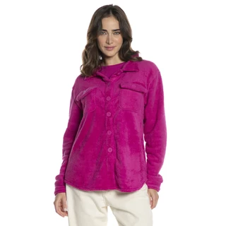 Casaco Feminino Bolsos Polo Wear Rosa Escuro