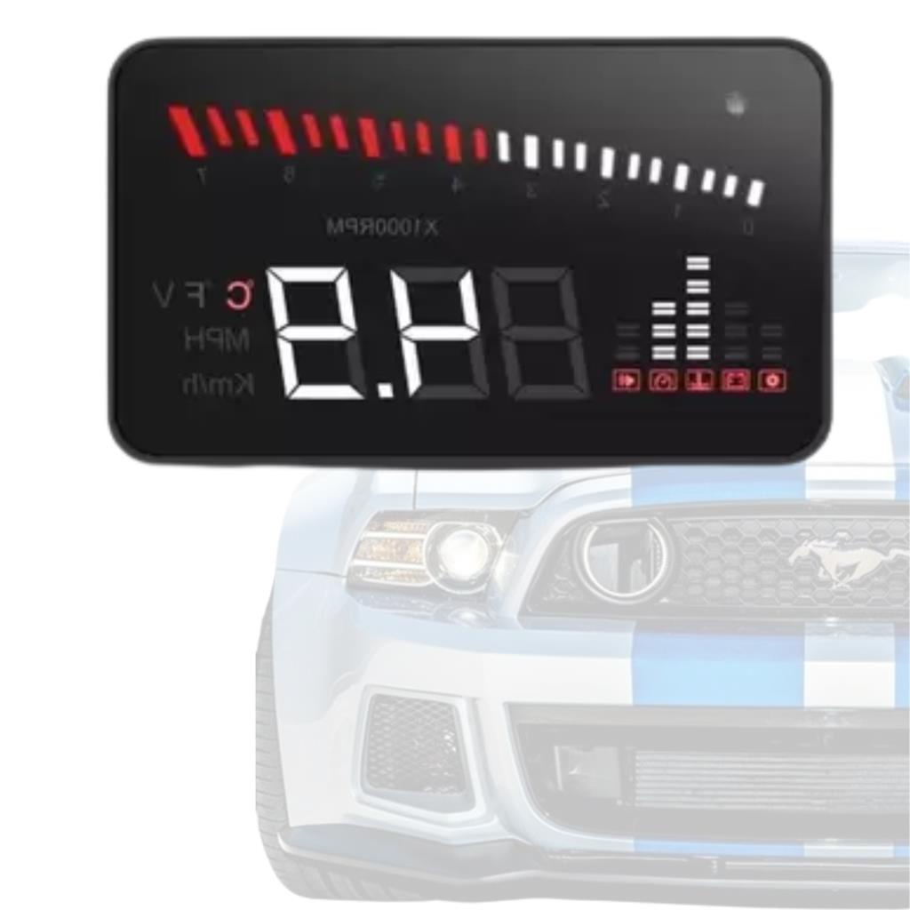 Velocimetro Digital Hud Projetor Carro Vidro Parabrisa Obd2