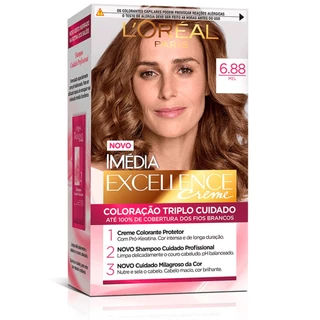 Kit Tintura Imédia Excellence L'Oréal Mel 6.88