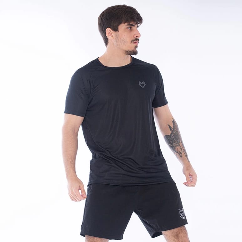 Camiseta Dry Fit Infinity Preto Alpha Co | Shopee Brasil