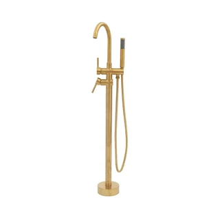 Misturador Monocomando De Piso Para Banheira Uraim Pingoo - Dourado em Oferta na Shopee