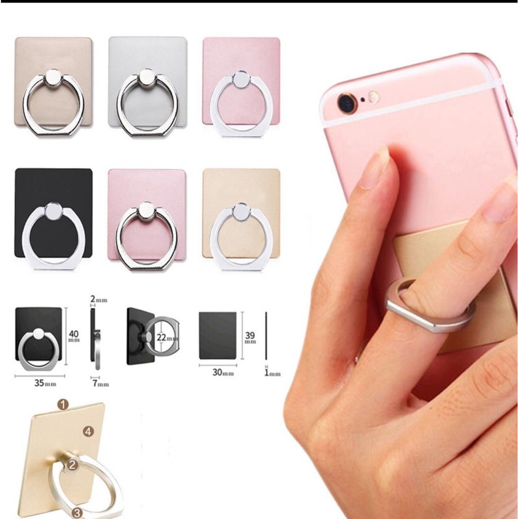 Suporte Anel Ring Com Suporte Hook Para Smartphone Giro de 360º