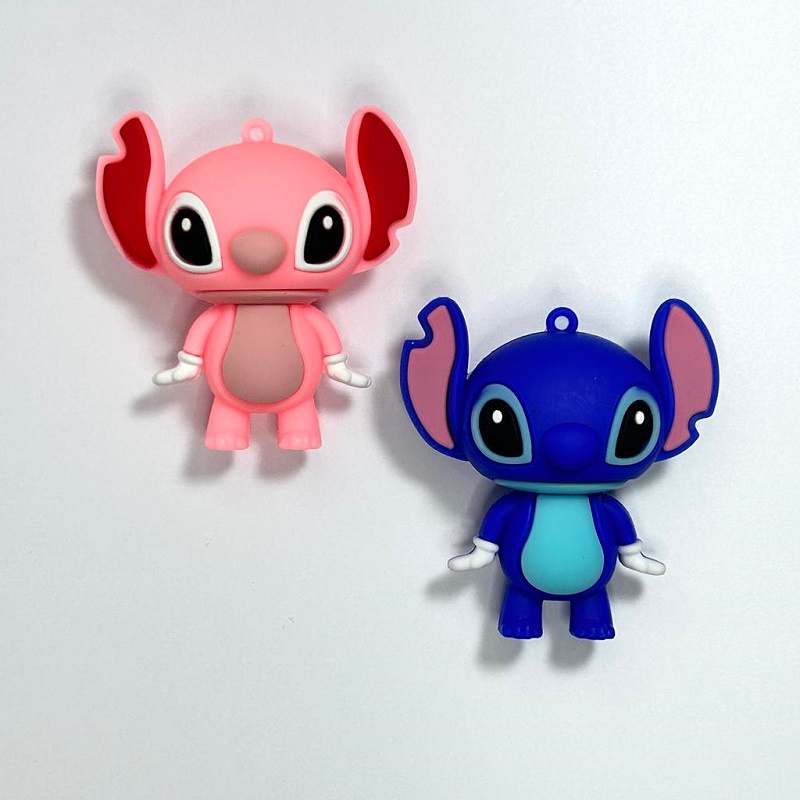 Pingente Stitch 7cm 01 Und PVC Chaveiro Miçanga Bijuteria