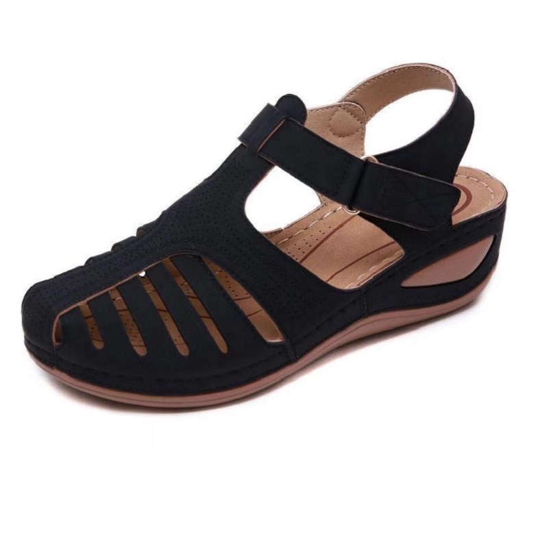 Sandálias ortopédicas confortáveis para mulheres com dedos fechados/estilo de verão 9TPO
