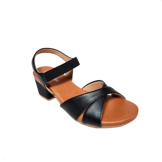 Sandalia Social Usaflex Ortopedica salto grosso couro AE3222 em Oferta na Shopee