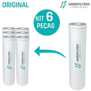 6 Refil Filtro Água 9.3/4 Caixa d’água Cavalete HidroFiltros