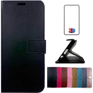 Pelicula 3D + Capa Carteira PARA Moto G14 G54 G84 G52 E13
