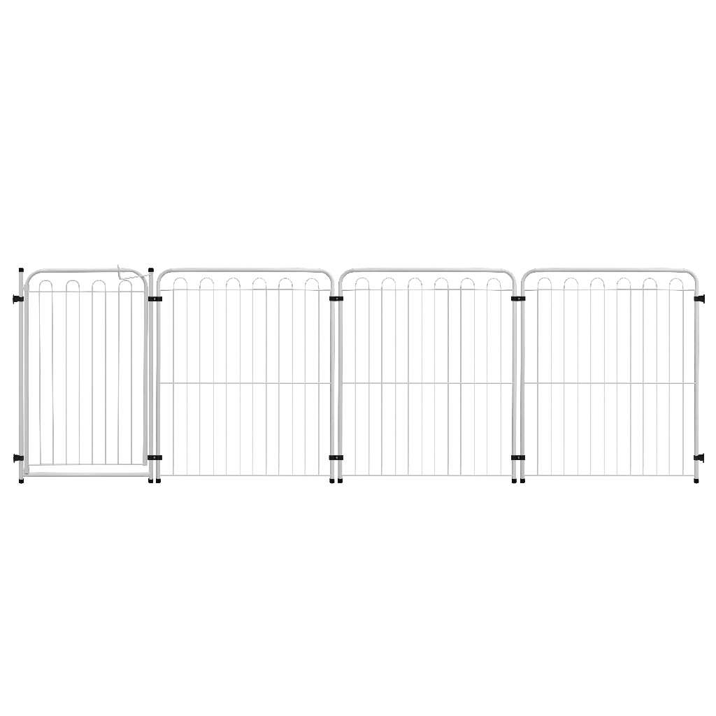 Kit Cercado Delimitador 82cm Altura Com Portão P/ Cães 2,65m