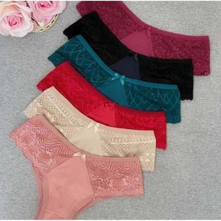 Kit c/5 unidades Tanga Cris com Renda Lateral Ótimo para Revenda