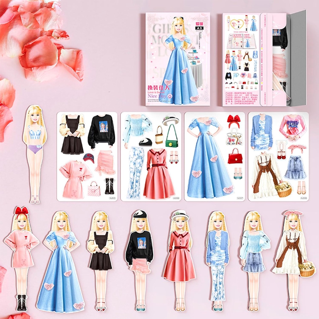 Mucha Ropa MuÃ±ecas De Papel Para Vestir De Ladybug Boneca Ropa De