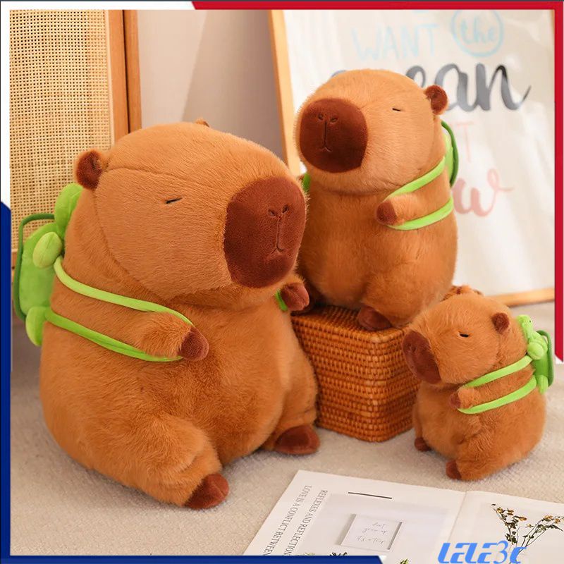 Capivara Fofa Com Mochila Brinquedos De Pel cia Sentados Ador veis 