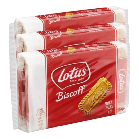 Kit 3 Pacotes Biscoito Belga Lotus Biscoff Pocket 124g | Shopee Brasil