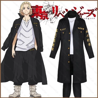 sy Tokyo Revengers-Sano Manjiro Cosplay Conjunto Uniforme Casaco De Manga Longa Fato De Anime Mikey Halloween P