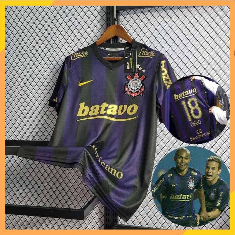 2009-2010 Retro Corinthians Segunda Longa Distância Camisa KLDA