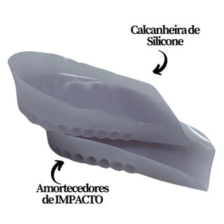 Calcanheira de Silicone para Dor no Calcanhar Esporão - Envio Imediato