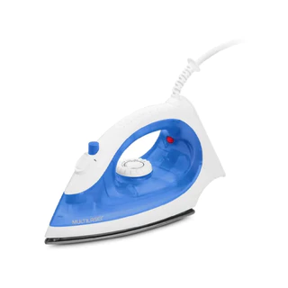 Ferro de Passar Seco e a Vapor Azul - Base Antiaderente 127V