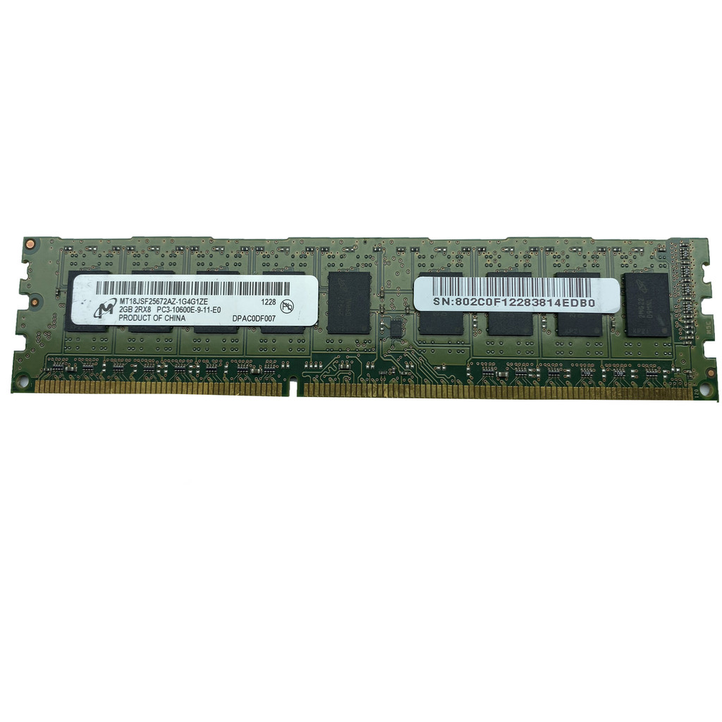 Barrette RAM Micron 8 Go DDR3 1866 ECC UDIMM - PC3-14900E - Pour Dell, HP, Lenovo... - Occasion Testée