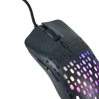 Mouse Colmeia Óptico Gamer com Fio RGB Keedi 1600/3200/6400dpi