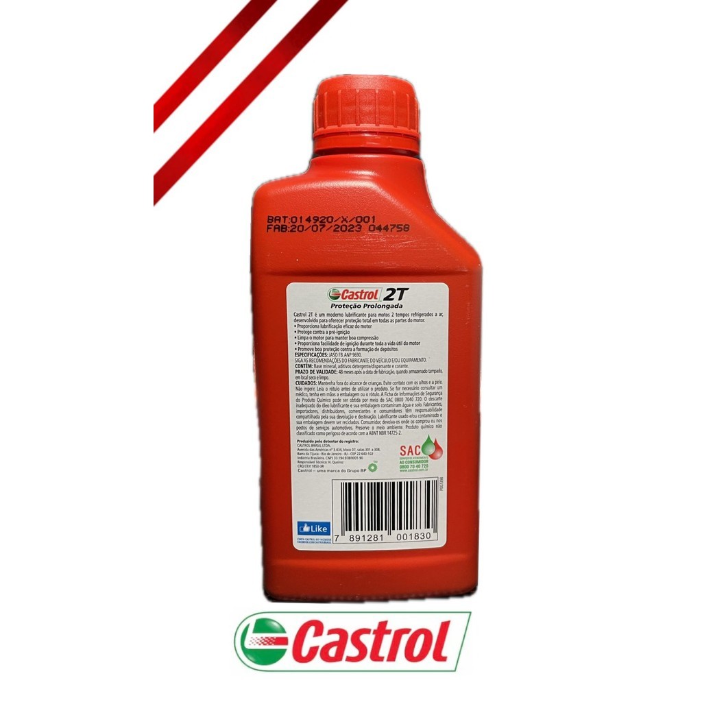 KIT CASTROL 2 TEMPOS 500 ML (3 UNIDADES) | Shopee Brasil
