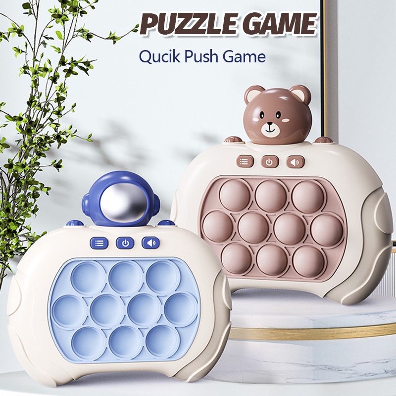 Compre Jogo de bolhas de pressão rápida, brinquedos sensoriais para console  de jogos, brinquedos engraçados Whac-A-Mole, brinquedo de apertar para  alívio de estresse e ansiedade para adultos e crianças