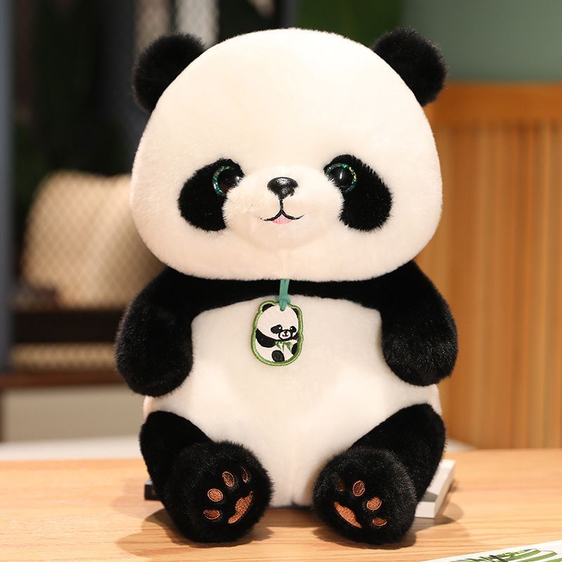 Ark Art Brinquedos de Pelúcia Animais de 18/26cm Redondos Panda de Pelúcia  Presente