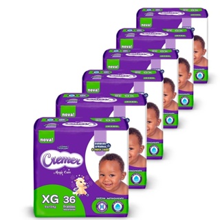 Fralda Descartável Cremer Magic Care Tamanho XG - 6 Pacotes com 36 Fraldas - Total 216 Tiras