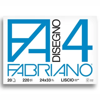 Bloco Papel Para Desenho Fabriano 4L 24x33cm 220g 20 Folhas