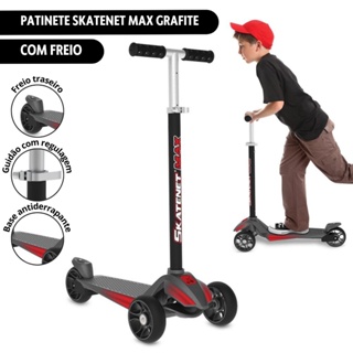 Patinete Infantil Bandeirante Skatenet Max Grafite - 1532