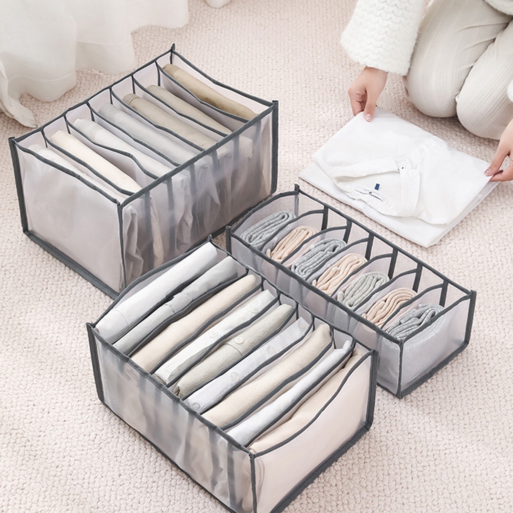 Organizador De Roupas Íntimas Meias dobravel Para Gavetas | Shopee Brasil