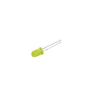 50x Led Difuso 5mm - Projetos Em Geral 2 Terminais Amarelo