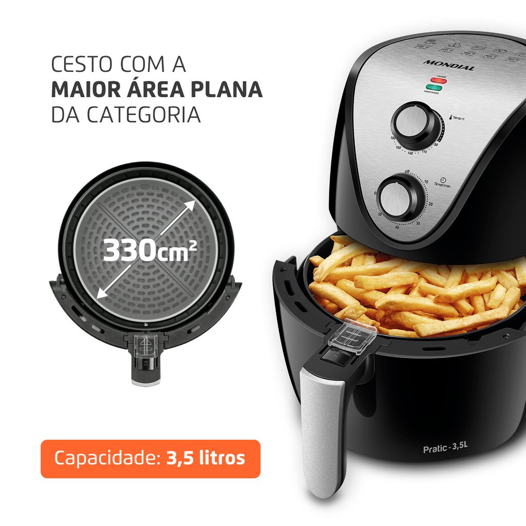 Fritadeira AirFryer Midea FRA50S1 5,5 Litros 1700W