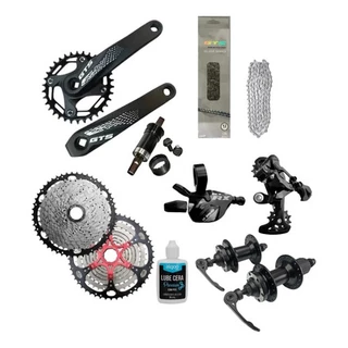 Kit Grupo Gts Gta 12v Completo Mtb 1x12 K7 11x52 Cubos