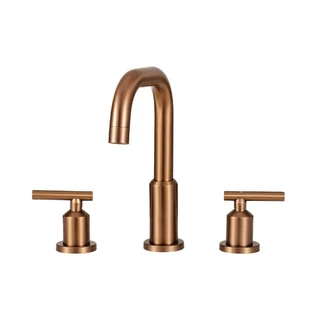 Torneira Para Banheiro Inox Misturador Duplo Comando Tefé Pingoo - Dourado Rose em Oferta na Shopee