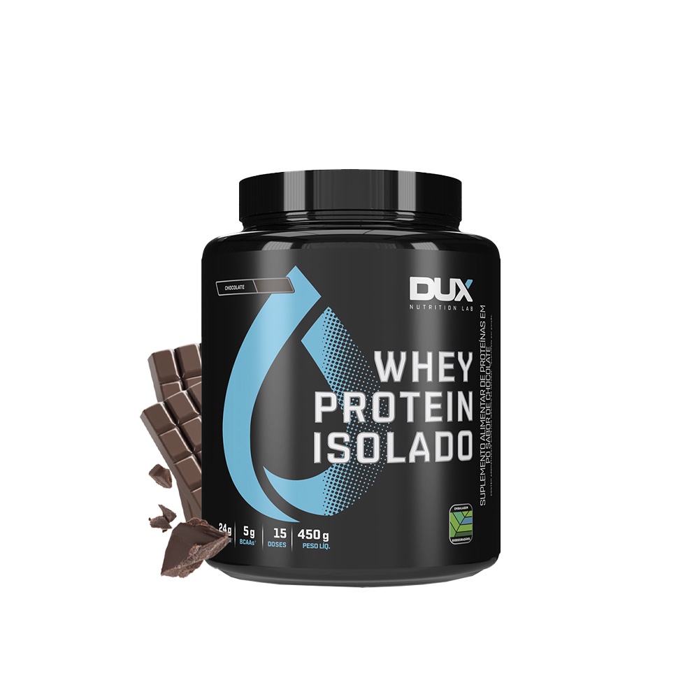 Whey Protein Isolado (450g) Chocolate Dux Nutrition