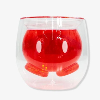 Copo 3D Formato Mickey Mouse Vidro Borossilicato Resistente à Altas Temperaturas Oficical Disney