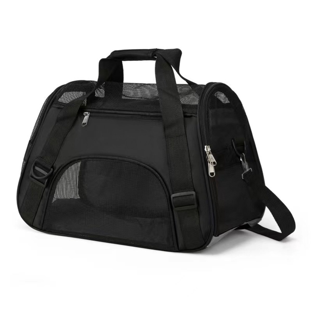 BBolsa Mala De Mão Transporte Viagem Pet Cães E Gatos Avião Cor Preto Marrom Amarelo Azul Preto Claro Tamanho Grande