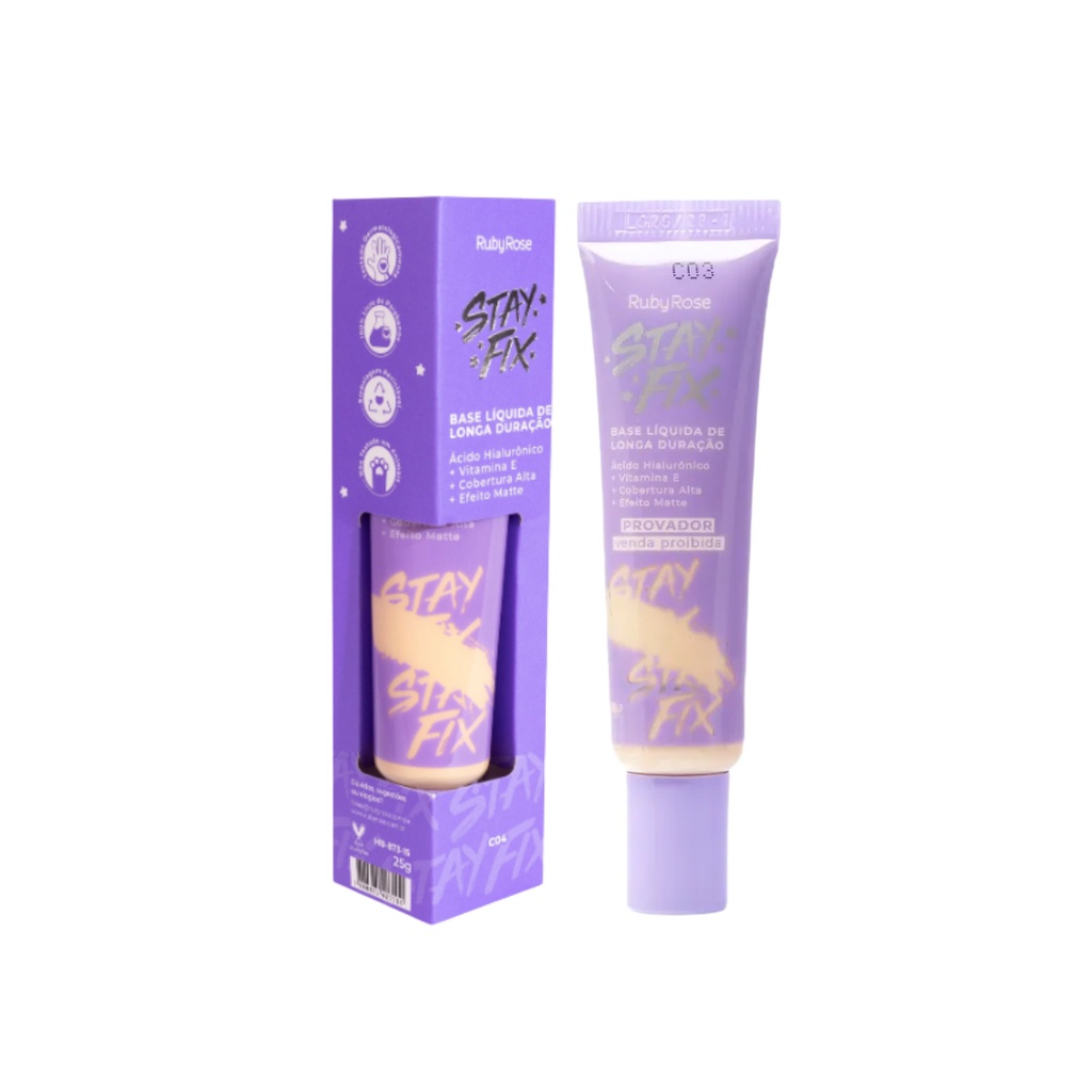 Base Liquida Stay Fix Ruby Rose | Shopee Brasil