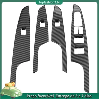 [Em Estoque] ABS Painel De Vidro Cromado Da Porta Do Braço Interruptor De Elevação Tampa Botão Para Hyundai Tucson 2015-2019 Acessórios Carros Peças