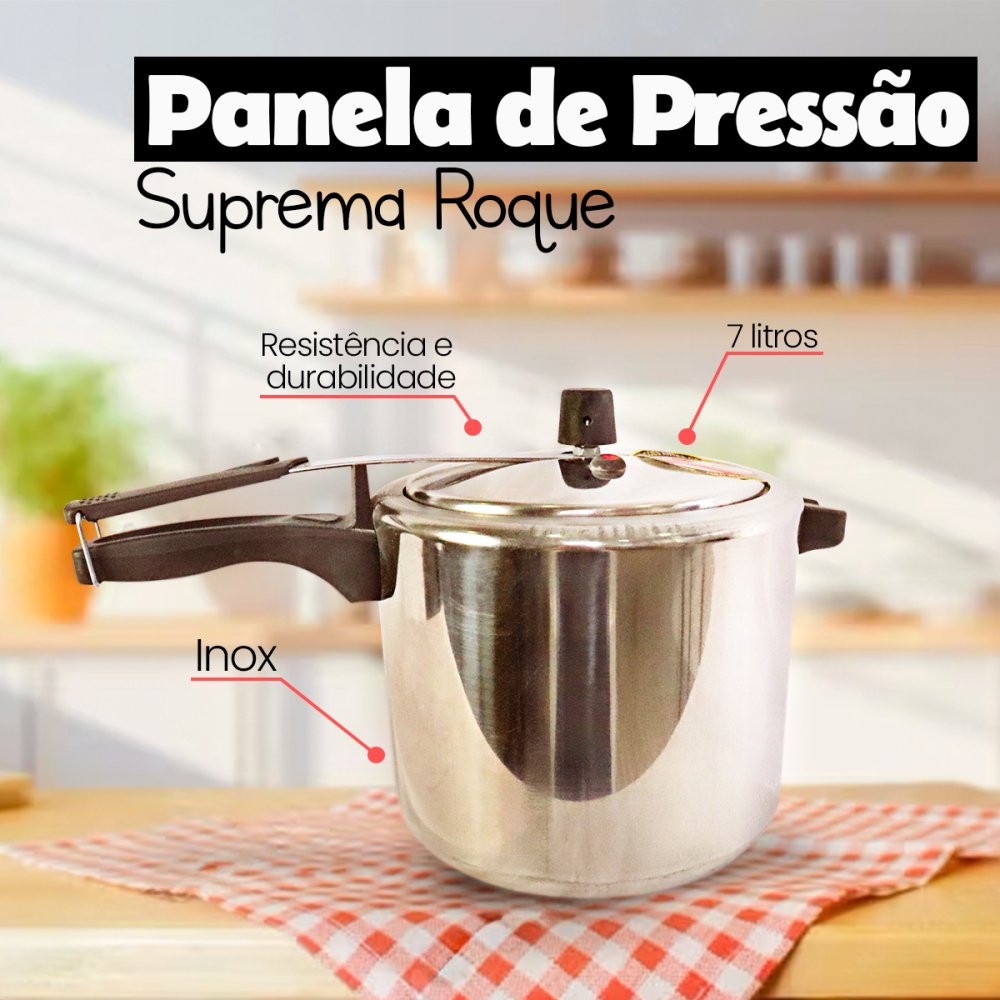 Panela de Pressão Panelux 7L - Cozinhe com Segurança e Rapidez