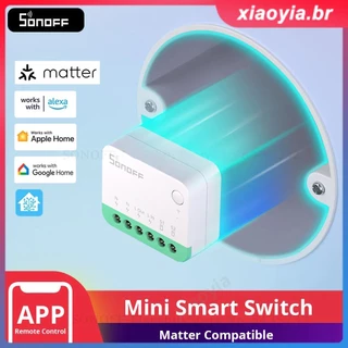 Sonoff Minir4m Matter Minir4 Wifi Interruptor Inteligente Mini Módulo de Automação Residencial Conexão Local Para Alexa Google Home Smartthings xiaoyia
