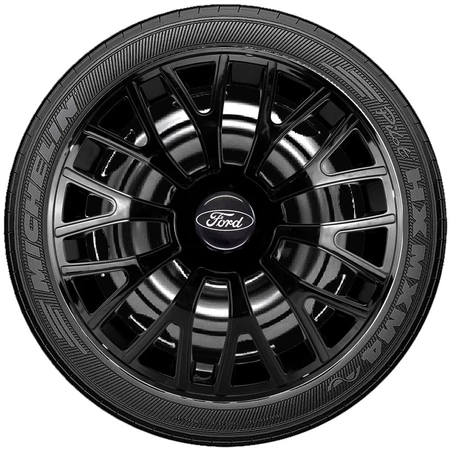 Promoção Jogo de 4 Calotas Esportivas aro 13/14 Preta Brilhante Compatível com ka Escort Fiesta Verona