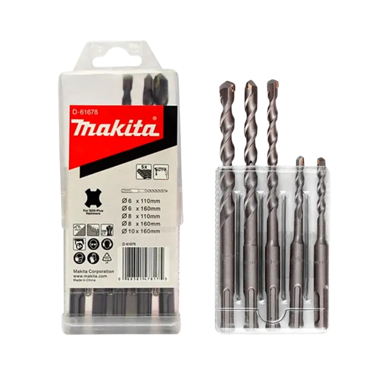 Jogo de Brocas Sds Plus Concreto com 5 Peças D-61678 -makita