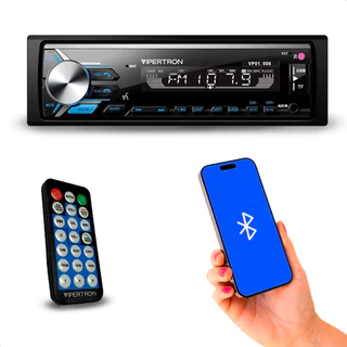 Rádio Automotivo Tipo Pioneer Bluetooth Comando de Voz USB Som Mp3 Vipertron Radio VP01.006 by Tiger