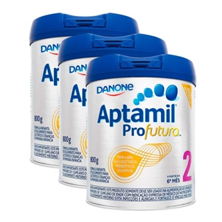 Fórmula Infantil Aptamil Profutura 2 800g Kit com 3 Unidades