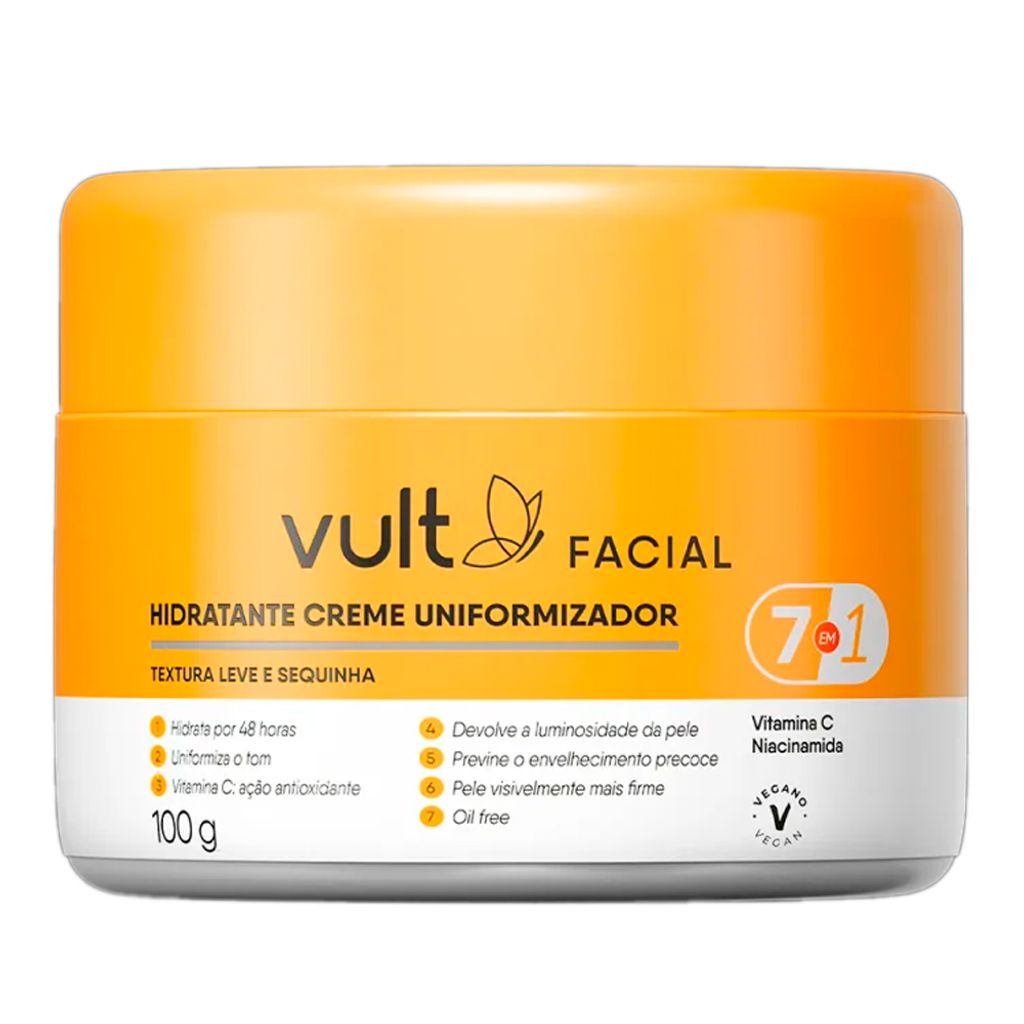 Creme Hidratante Facial Vult Uniformizador 100g