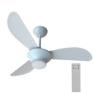 Ventilador de teto Led 3 pás Inverter com controle remoto branco - Mistral Ventisol