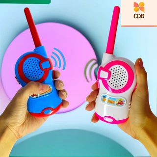 KIT Walkie Takie Radio Comunicador Infantil De Brinquedo 100m WJ-153