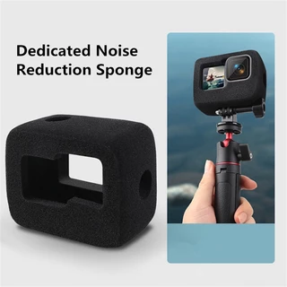 [READY STOCK] Capa De Cobertura De Redução De Ruído De Espuma De Vento À Prova Para Gopro 11 10 9 Acessórios De Proteção De Esponja Câmera Preta